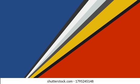 vector illustration of an abstract blue and red background with lines