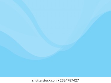 Ilustración de vectores fondo de líquido simple de onda azul abstracto. Papel de fondo combinado de formas dinámicas para presentación de negocios, banner, volante de portada, folleto y afiche. 