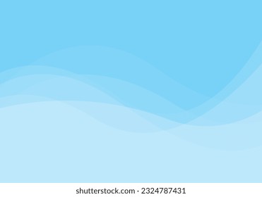 Vector illustration abstract blue wave simple fluid background. Dynamic shape combination patterns wallpaper for business presentation, banner, cover flyer, brochure, and poster. 