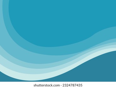 Vektorgrafik abstrakter blauer, einfarbiger Hintergrund. Dynamische Formen-Kombinationsmuster-Bildschirmhintergrund für Geschäftspräsentationen, Banner, Cover-Flyer, Broschüre und Poster. 