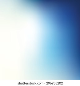 Vector illustration of abstract blur blue background