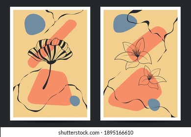 Vector Illustration of Abstract Botanical Artistic Background. Good for Cover, Poster, Card, Flyer, and other.