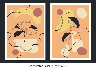 Vector Illustration of Abstract Botanical Artistic Background. Good for Cover, Poster, Card, Flyer, and other.