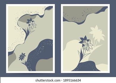 Vector Illustration of Abstract Botanical Artistic Background. Good for Cover, Poster, Card, Flyer, and other.