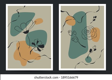 Vector Illustration of Abstract Botanical Artistic Background. Good for Cover, Poster, Card, Flyer, and other.