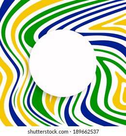 Vector Illustration of an Abstract Brazil Background