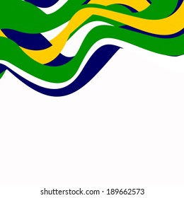 Vector Illustration of an Abstract Brazil Background