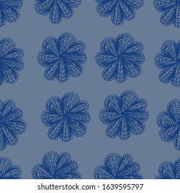 Vector illustration. Abstract bright multi-colored seamless floral pattern. Design for wrapping paper, wallpaper, covers, textile print.