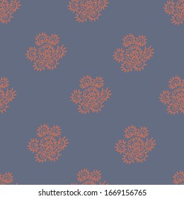 Vector illustration. Abstract bright seamless floral pattern.Design for wrapping paper, wallpaper, covers, backgrounds, print textile.