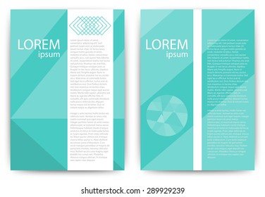 Vector illustration of abstract brochure.
