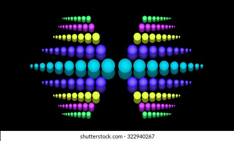 Vector illustration of abstract bubbles background.