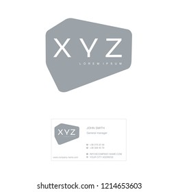 Vector illustration of abstract business Icon. The brand of the company and the business card. Company identity. Icon isolated on white background. Graphic design editable for your design.