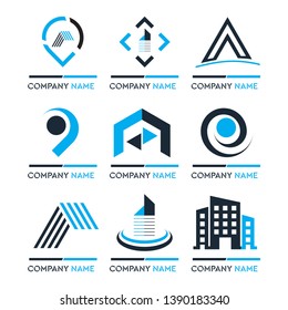 vector illustration of abstract business logo design element