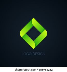 Vector illustration of abstract business logo squares.