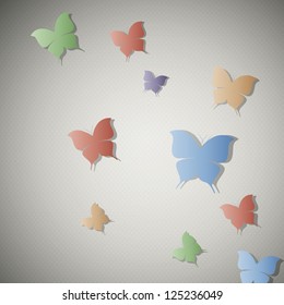 Vector Illustration of Abstract Butterflies