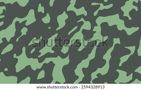 Vector illustration of abstract camouflage design with a mix of khaki and aqua green. Camouflage texture natural soft colors background, wallpaper. For modern hunting and military purposes.