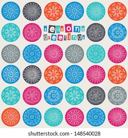 Vector illustration abstract Christmas Background 