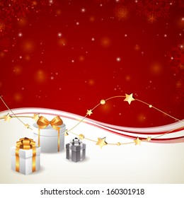 Vector Illustration of an Abstract Christmas Background