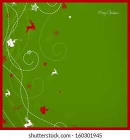 Vector Illustration of an Abstract Christmas Background
