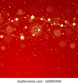Vector Illustration of an Abstract Christmas Background