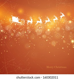 Vector Illustration of an Abstract Christmas Background