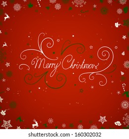 Vector Illustration of an Abstract Christmas Background