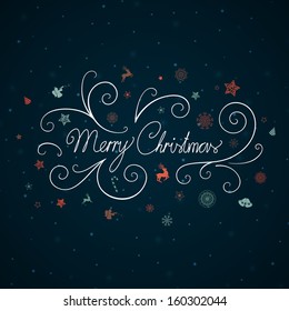 Vector Illustration of an Abstract Christmas Background