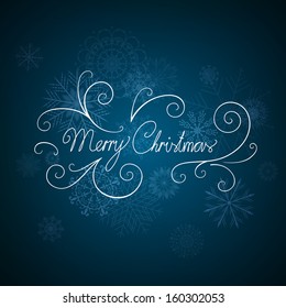 Vector Illustration of an Abstract Christmas Background