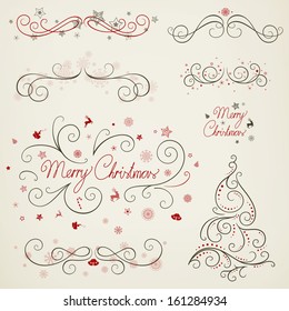 Vector Illustration of an Abstract Christmas Background