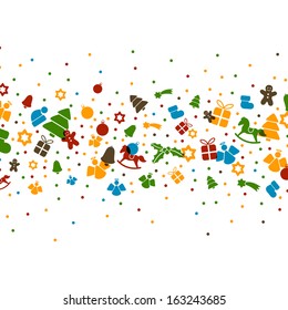 Vector Illustration of an Abstract Christmas Background