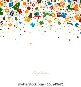Vector Illustration of an Abstract Christmas Background