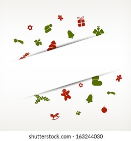 Vector Illustration of an Abstract Christmas Background