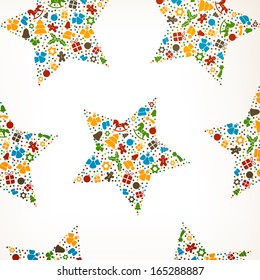 Vector Illustration of an Abstract Christmas Background