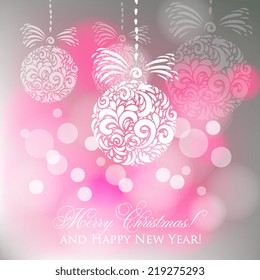 Vector illustration abstract Christmas Background 