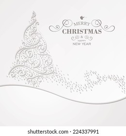 Vector Illustration of an Abstract Christmas Background