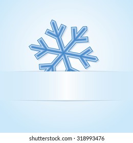 Vector illustration abstract Christmas Background. Greeting card with snowflakes