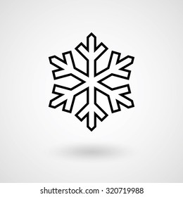 Vector illustration abstract Christmas Background. Greeting card with snowflakes