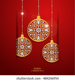 Vector illustration abstract Christmas Background.