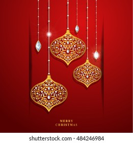 Vector illustration abstract Christmas Background.