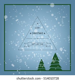 Vector illustration abstract Christmas Background - eps10