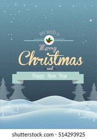 Vector illustration abstract Christmas Background