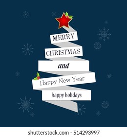 Vector illustration abstract Christmas Background