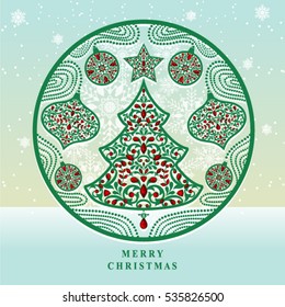 Vector illustration abstract Christmas Background.