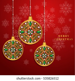 Vector illustration abstract Christmas Background.
