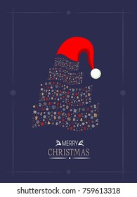Vector illustration abstract Christmas Background