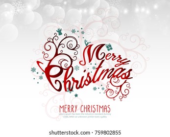 Vector illustration abstract Christmas Background