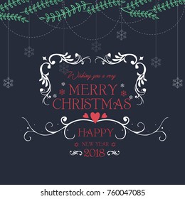 Vector illustration abstract Christmas Background
