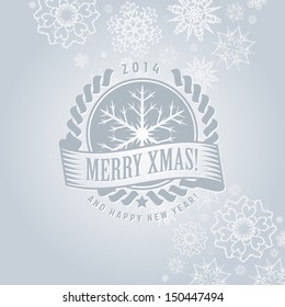 Vector illustration abstract Christmas BackgroundCard