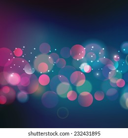 Vector  illustration Abstract Christmas blue light background