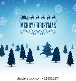 Vector Illustration of an Abstract Christmas Design